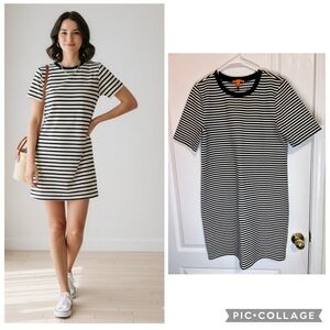 Joe fresh Black and White Striped mini dress size 12